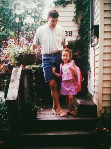 Danielle and her father at a young age.