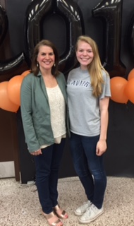 Senior Kelsey Kraft will be attending the University of Xavier in the fall with a scholarship.