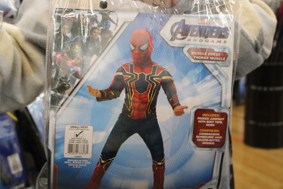 The Avengers Spiderman costume is being sold at Spirit Halloween. Its been popular since the Spiderman: No Way Home movie played in theaters on December 17 and got attention on Tiktok as couples wear matching Spiderman costumes with sweatpants. 

