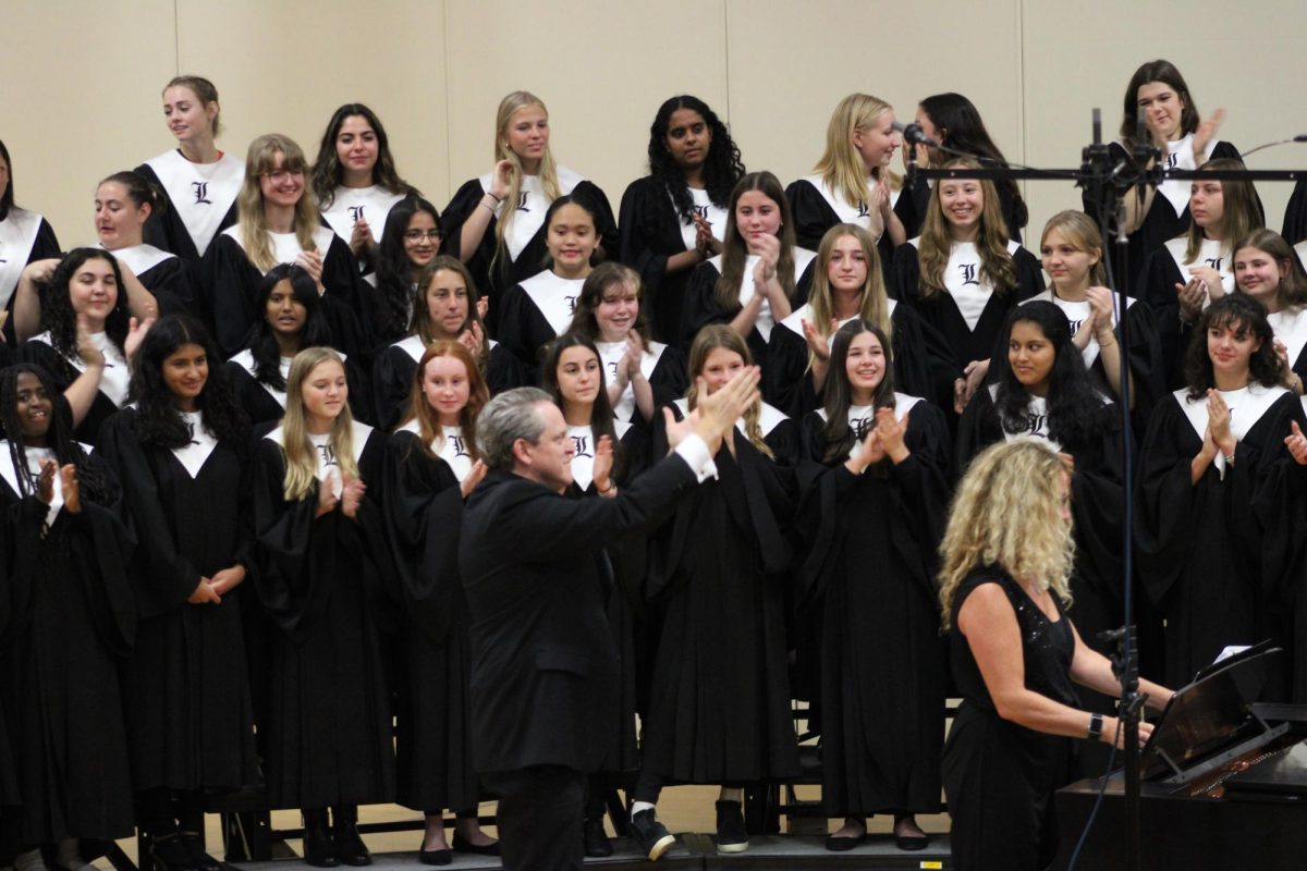 Dr. Brown congratulates the choir members and thanks the audience for their support. “I thought the kids had a great time,” Dr. Brown said. “We had a good crowd. I didn't know how many people would come. And I'm really happy.”