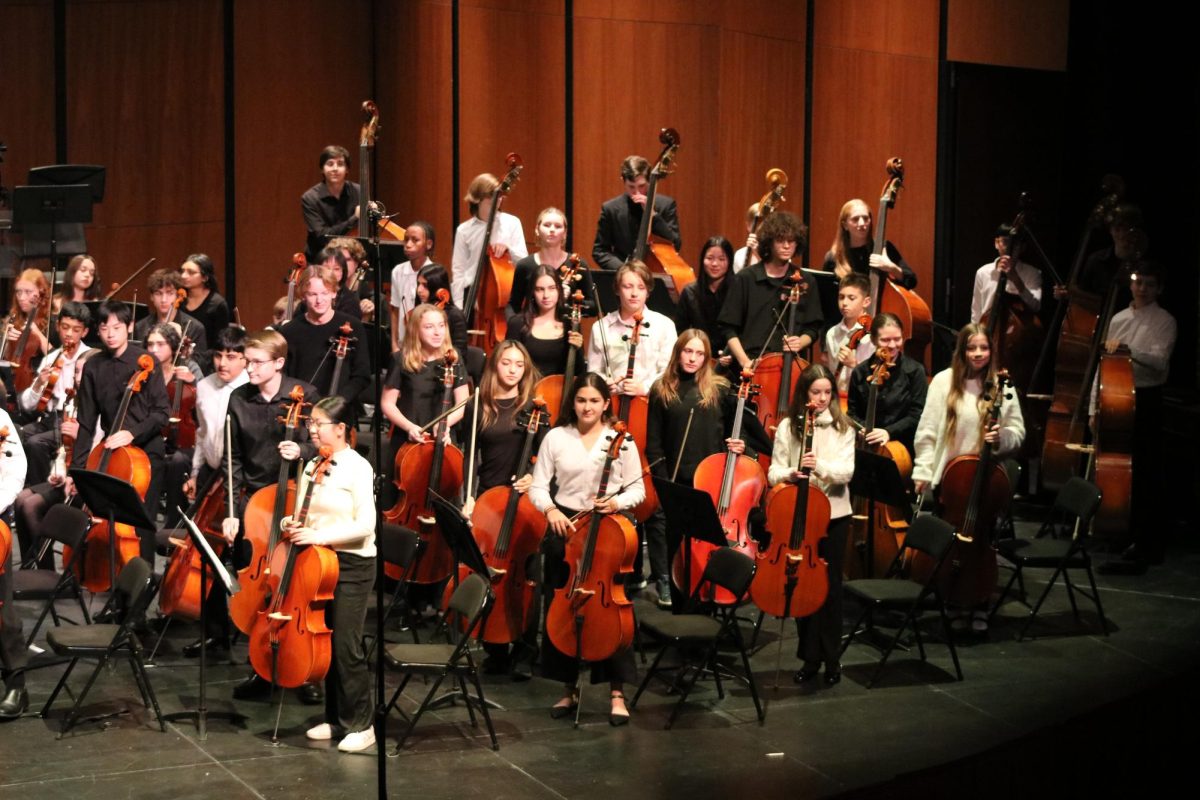 The combined Highland and LHS Orchestras received a round of applause after their performance of the “Serendipity Suite”.