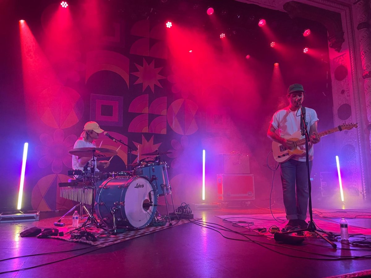 Indie, surf-rock band Summer Salt performed at the Metro in Chicago in 2023. Lead singer Matthew Terry and drummer Eugene Chung are pictured playing their hit song 'Driving To Hawaii.'
